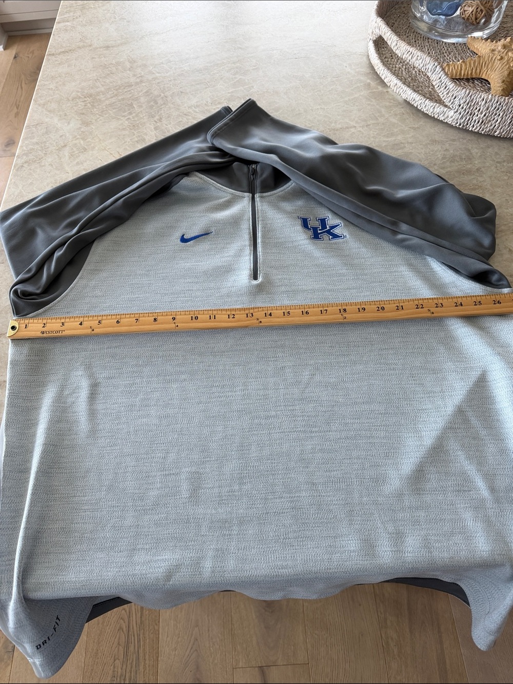 Nike UK Quarterzip Pullover Shirt Men's XXL - Picture 3 of 9
